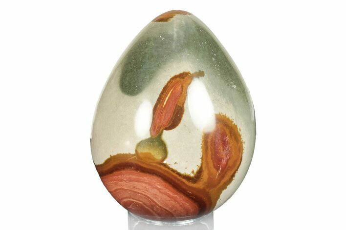 Polished Polychrome Jasper Egg - Madagascar #245694